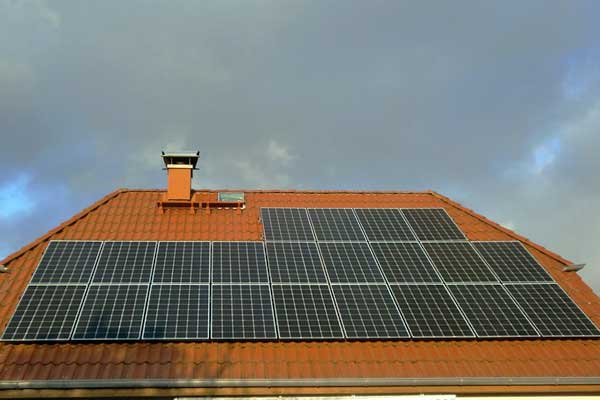 Photovoltaik-Anlage auf Wohnhaus